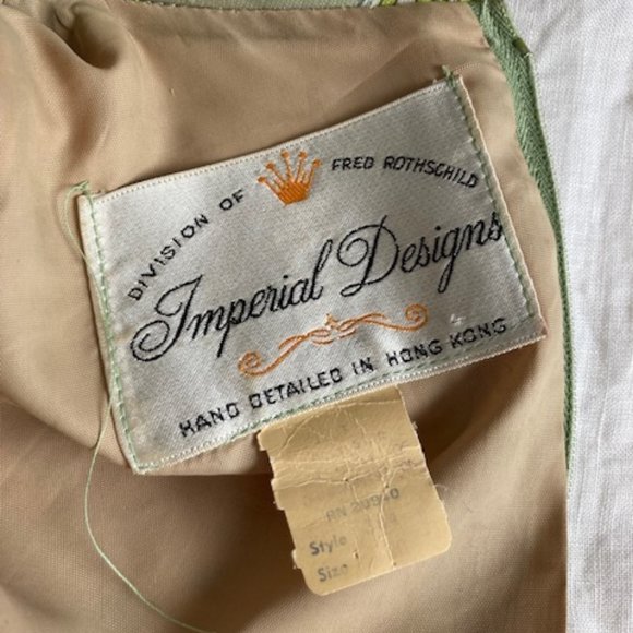 Vintage Imperial Designs Green Paisley Dress - Picture 4 of 6